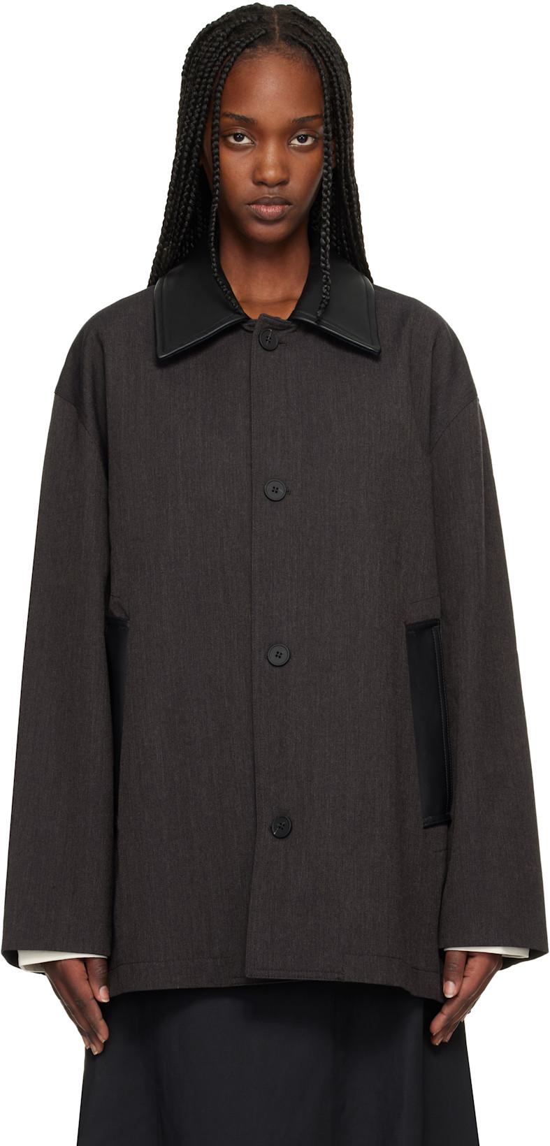 Brown Meter Jacket by STUDIO NICHOLSON