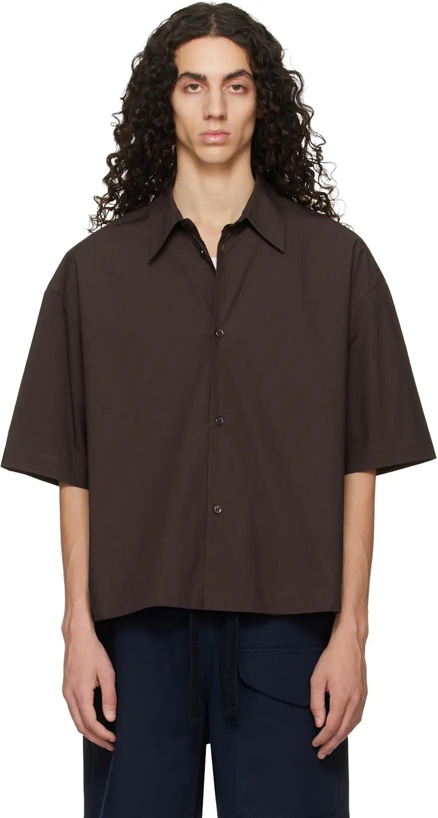 Brown Sanko Shirt by STUDIO NICHOLSON