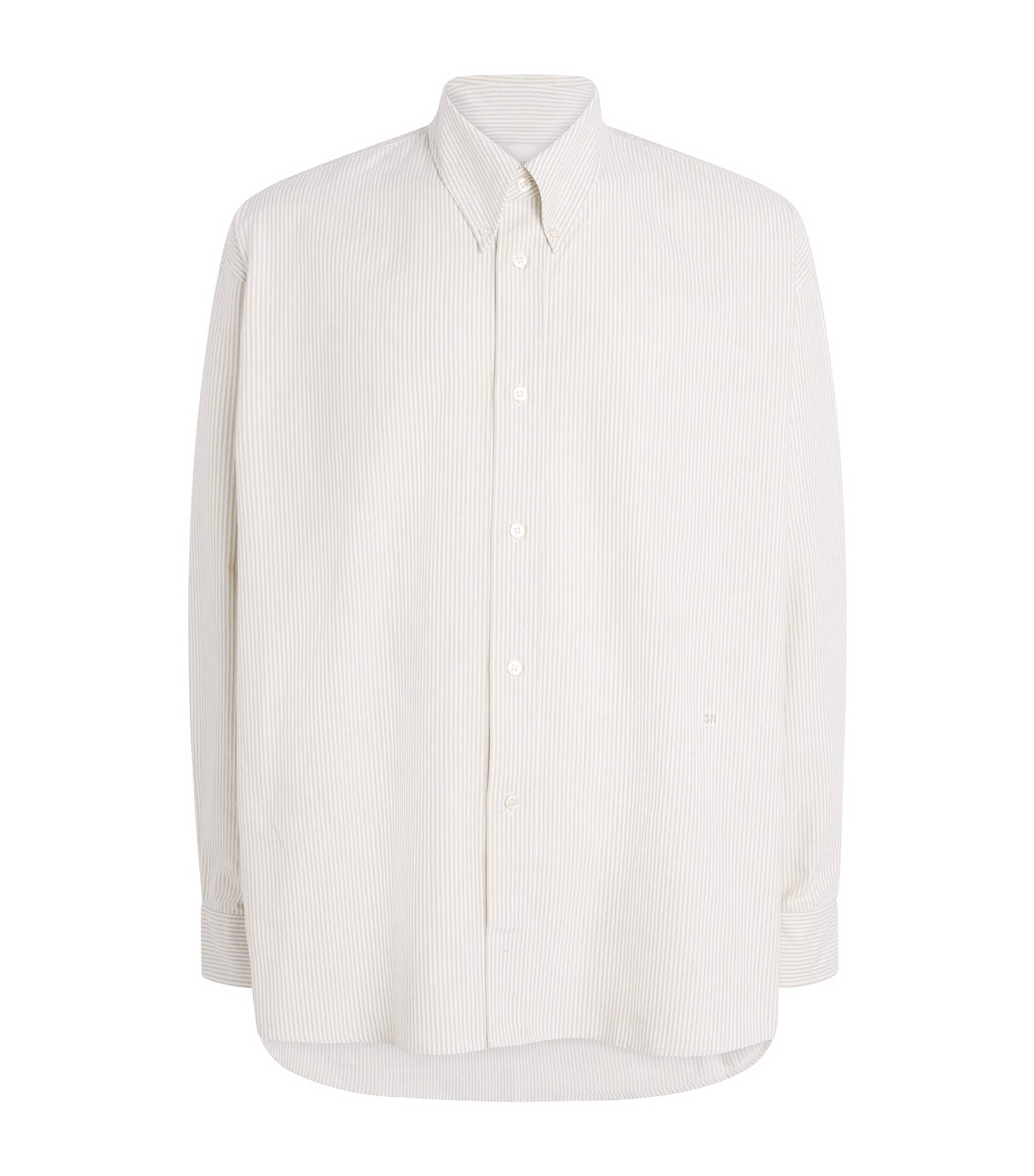 Cotton Stripe Oversized Ruskin Shirt by STUDIO NICHOLSON