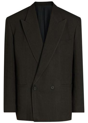 Double-breasted woven blazer by STUDIO NICHOLSON