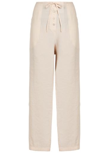 Drawstring straight-leg modal-blend trousers by STUDIO NICHOLSON