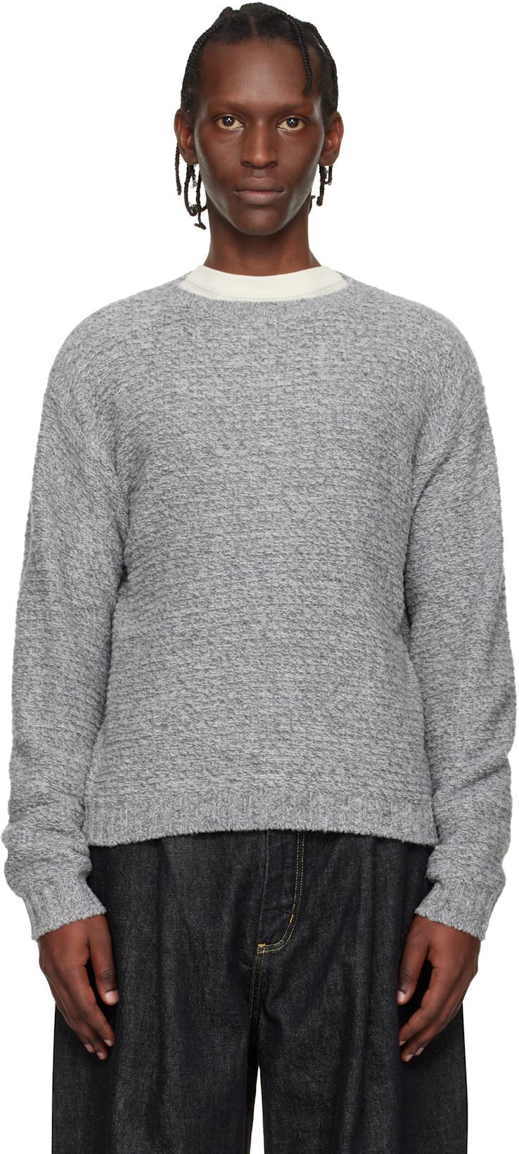 Gray Camden Knit Sweater by STUDIO NICHOLSON