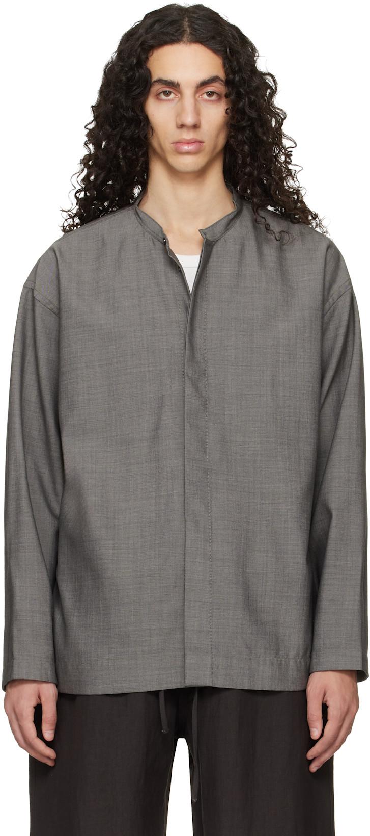 Gray Karst Shirt by STUDIO NICHOLSON