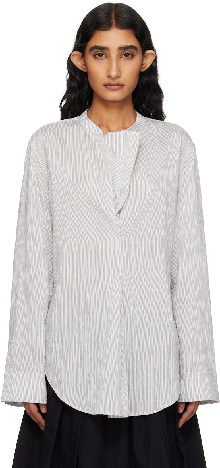 Gray Pampa Blouse by STUDIO NICHOLSON