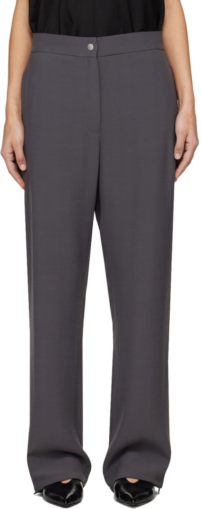 Gray Rush Trousers by STUDIO NICHOLSON