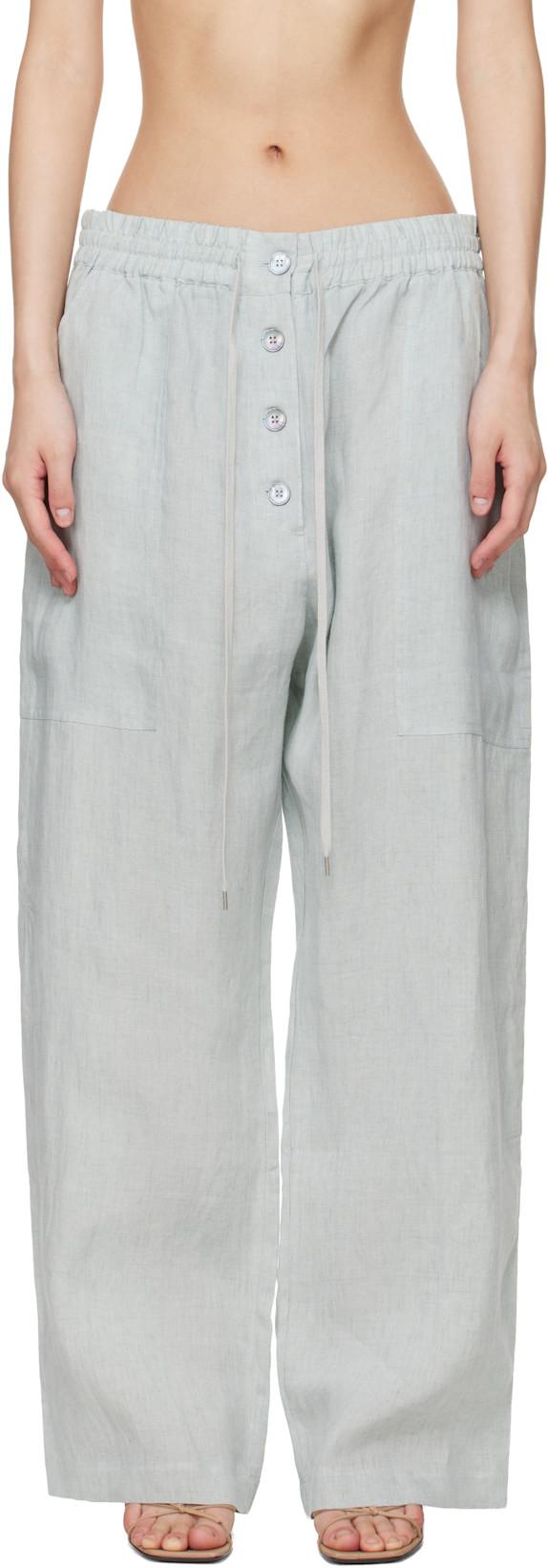 Green Attis Trousers by STUDIO NICHOLSON