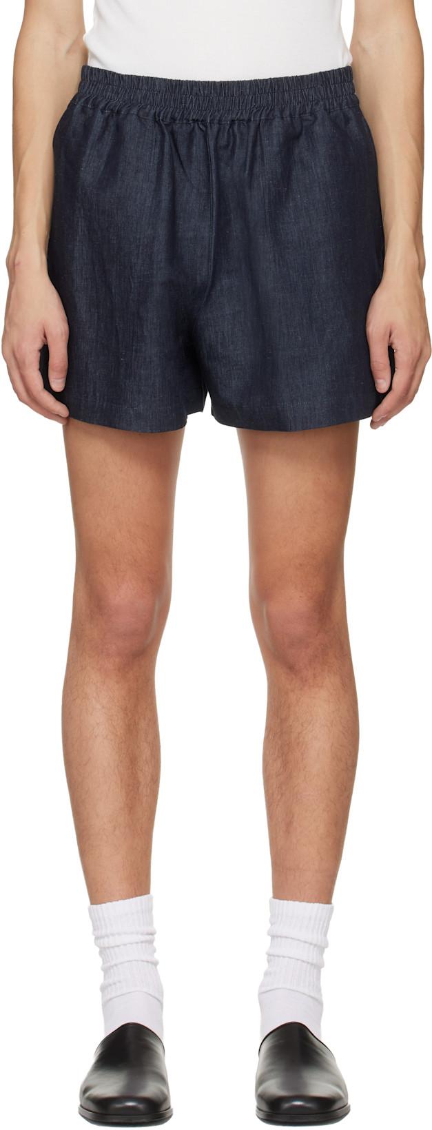Indigo Elio Shorts by STUDIO NICHOLSON