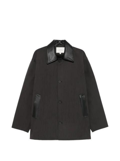 Meter leather-collar jacket by STUDIO NICHOLSON