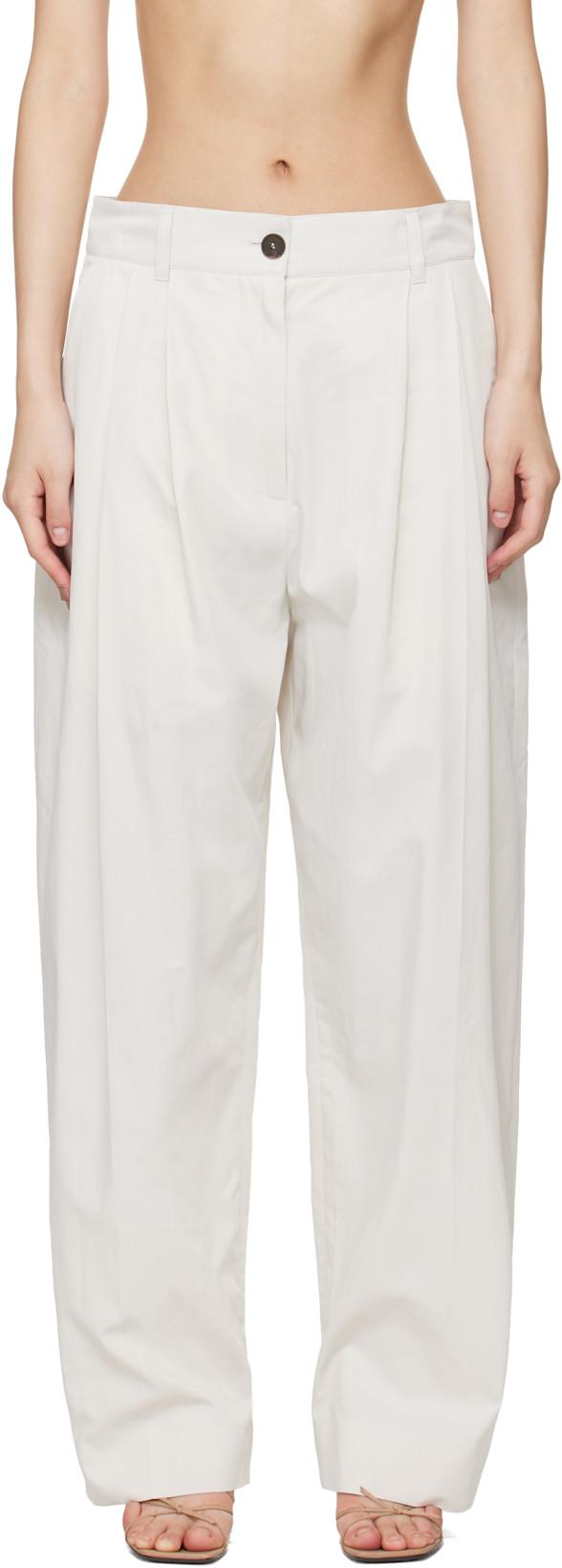 Off-White Acuna Trousers by STUDIO NICHOLSON