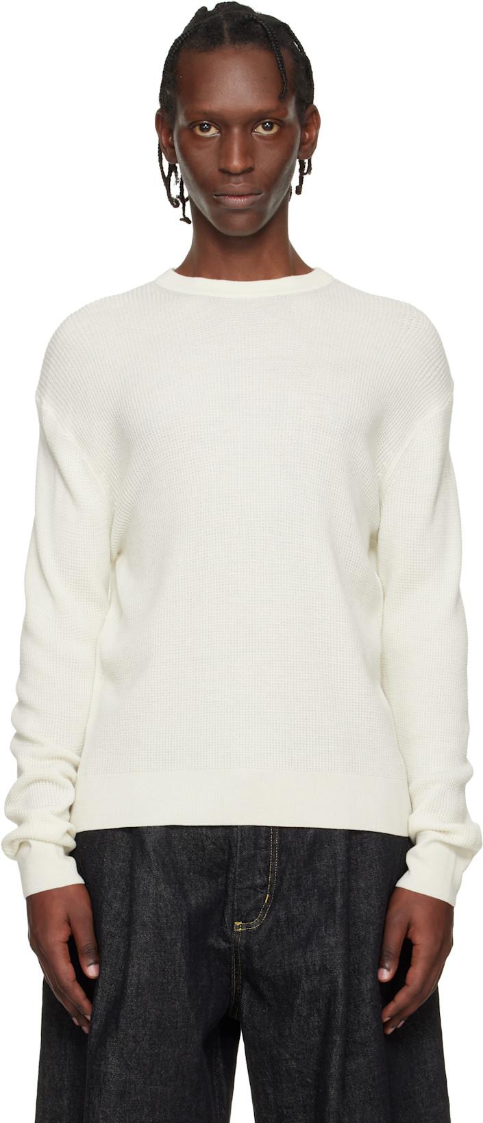 Off-White Portland Knit Sweater by STUDIO NICHOLSON