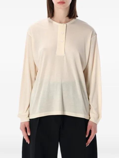 Rutas long-sleeve henley top by STUDIO NICHOLSON