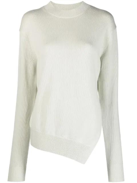 Shiso asymmetric-hem knitted jumper by STUDIO NICHOLSON