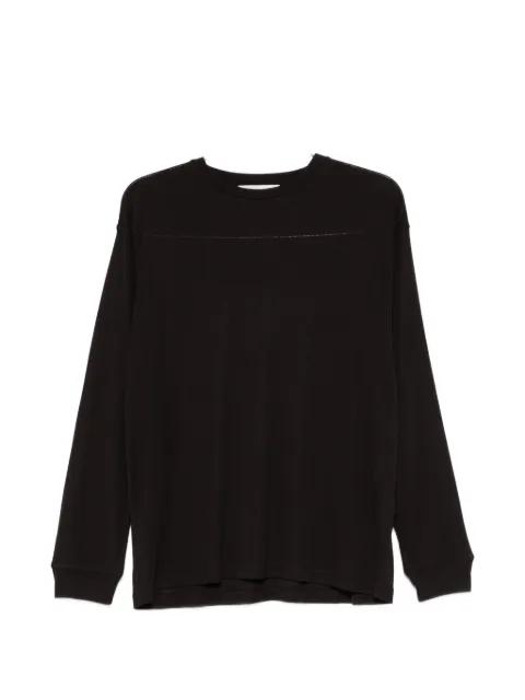 Simmons long-sleeved topstitch T-shirt by STUDIO NICHOLSON