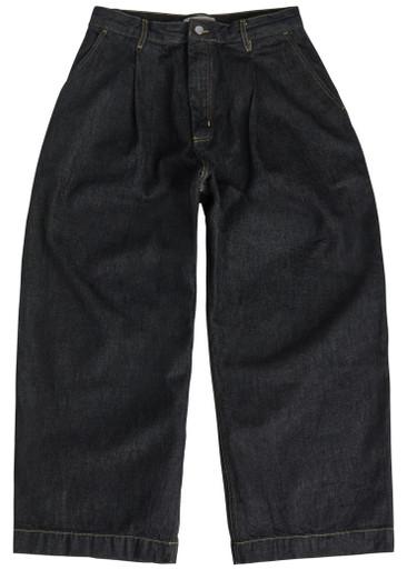 Single pleat wide-leg jeans by STUDIO NICHOLSON