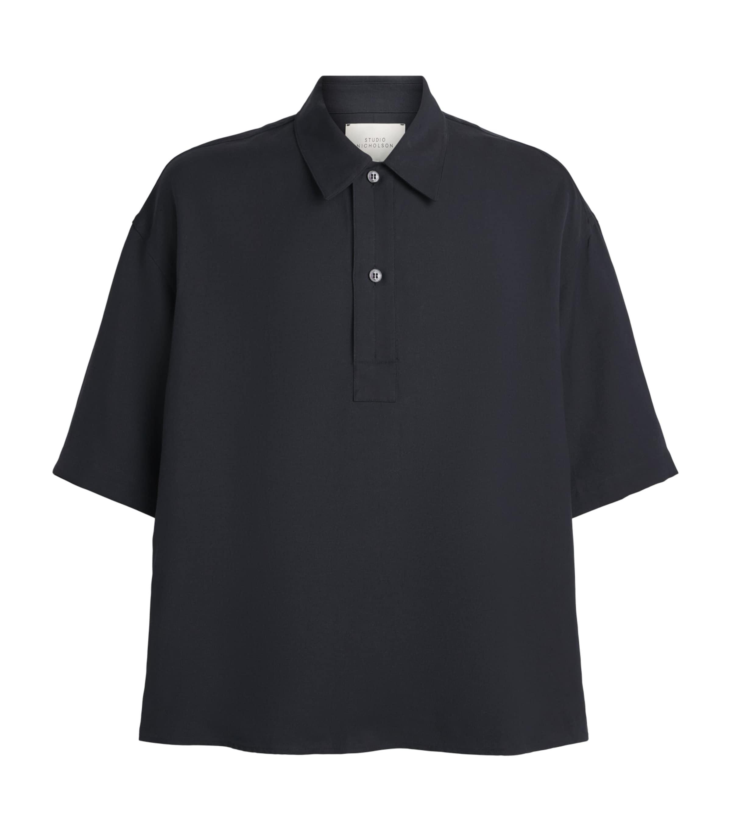 Studio Nicholson Cropped Polo Shirt by STUDIO NICHOLSON