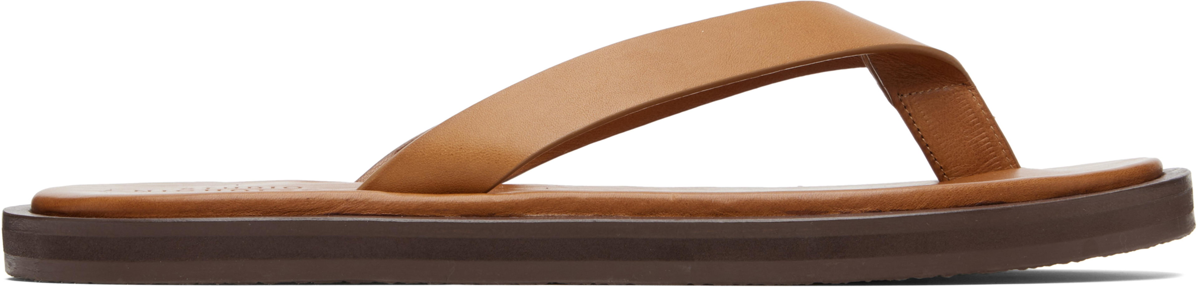 Tan Curren Flip-Flops by STUDIO NICHOLSON