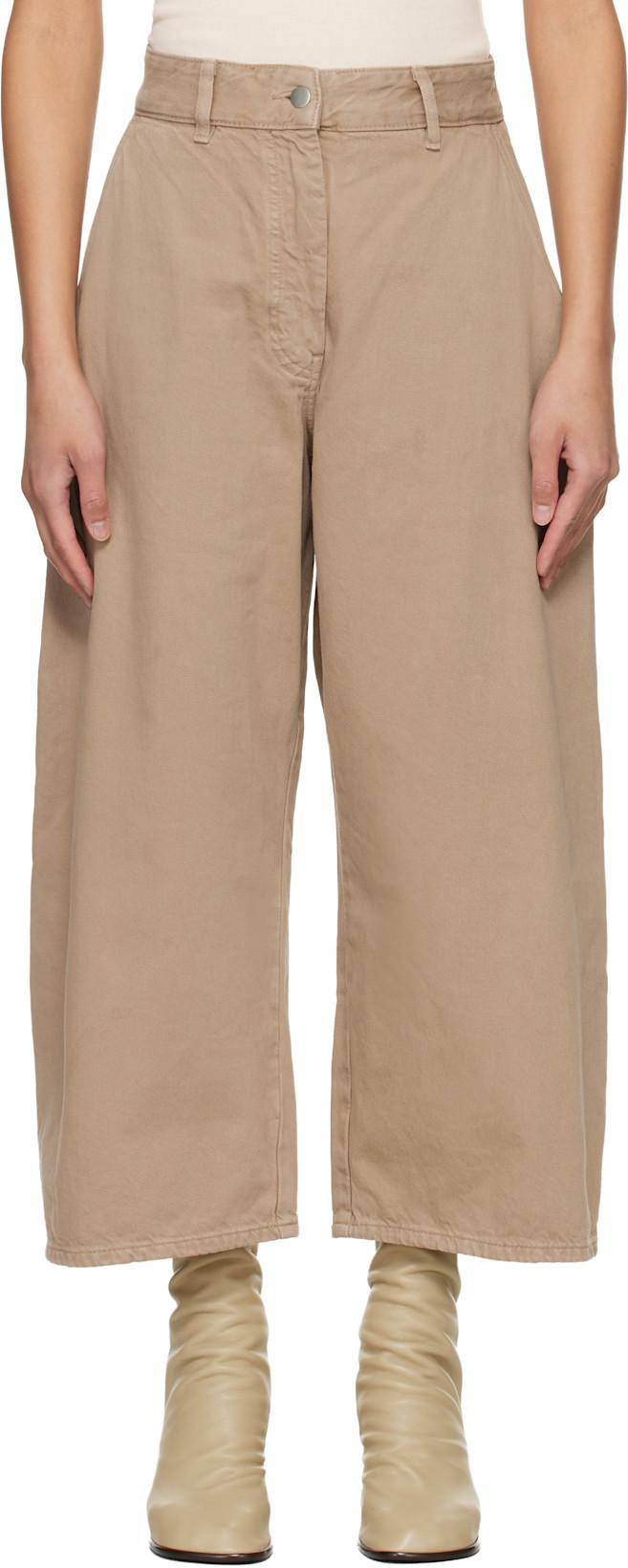 Taupe Chalco Denim Jeans by STUDIO NICHOLSON