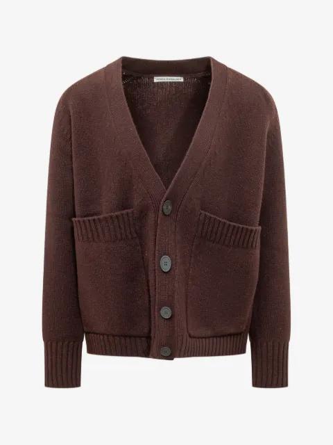 V-neck patch-pocket cardigan by STUDIO NICHOLSON