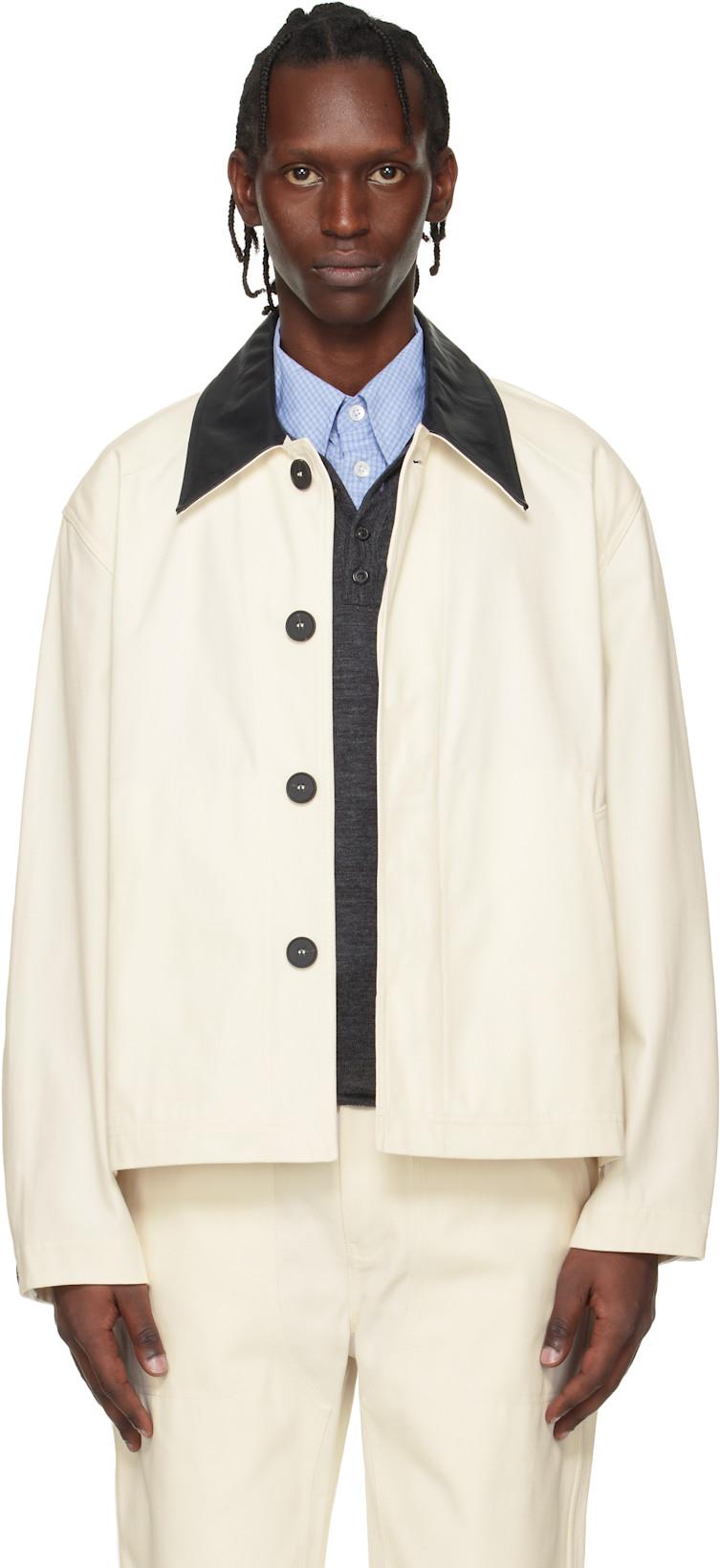 White Aaron Levine Edition Dover Jacket by STUDIO NICHOLSON