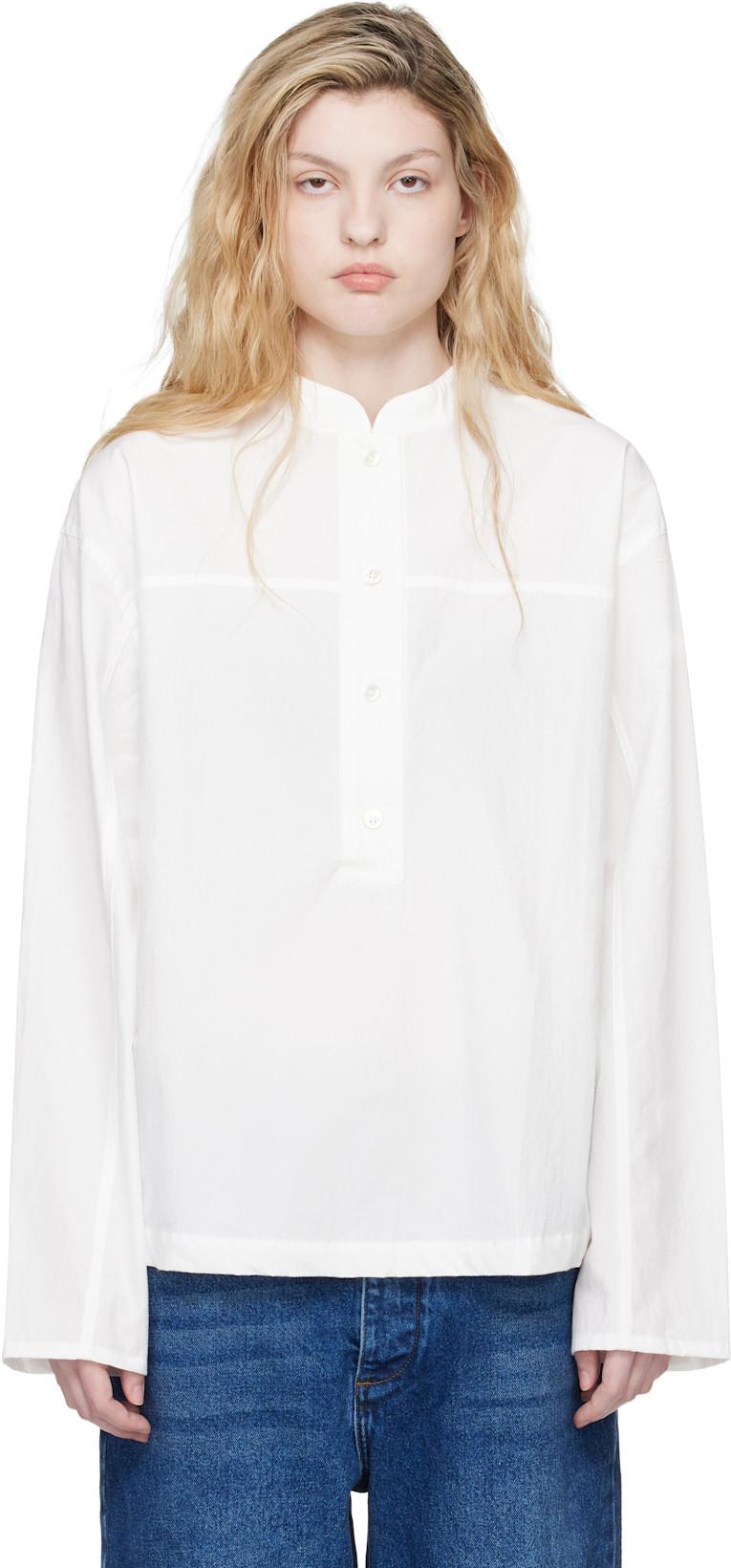 White Vega Shirt by STUDIO NICHOLSON