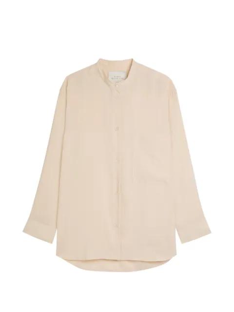 collarless shirt by STUDIO NICHOLSON