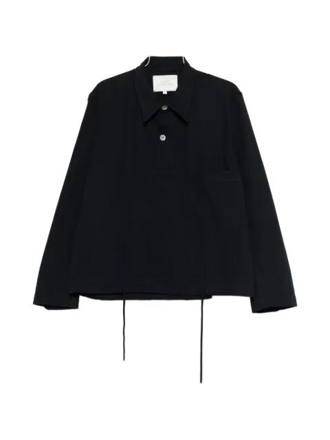 drawcord-hem chest-pocket shirt by STUDIO NICHOLSON