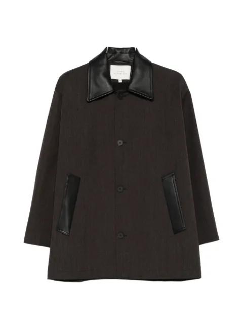 leather-collar coat by STUDIO NICHOLSON