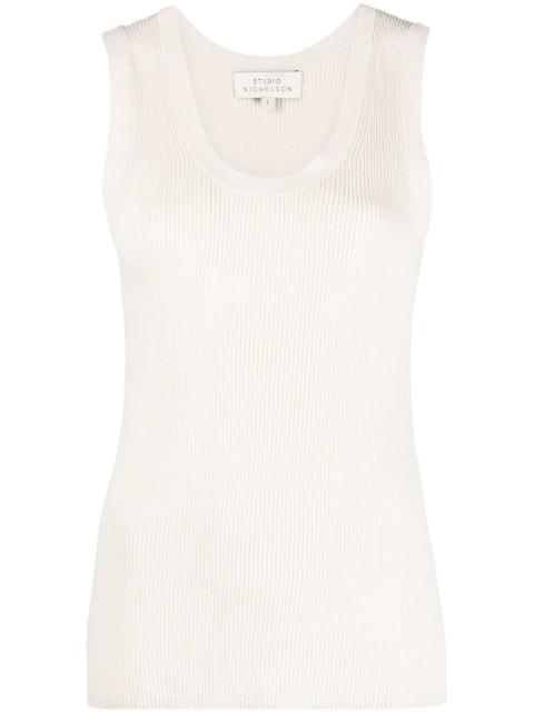 ribbed-knit tank top by STUDIO NICHOLSON