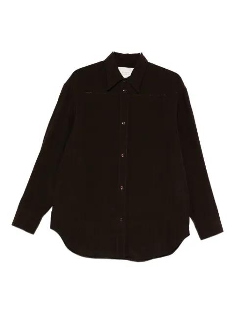textured button-down shirt by STUDIO NICHOLSON