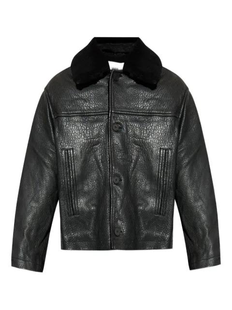 textured-leather jacket by STUDIO NICHOLSON