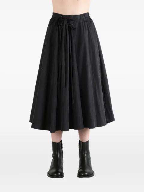 tie-fastening pleated skirt by STUDIO NICHOLSON