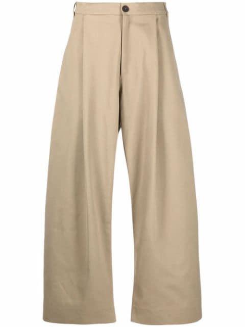 wide-leg high-waisted trousers by STUDIO NICHOLSON