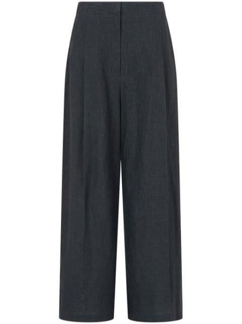 wide-leg tailored linen trousers by STUDIO TOMBOY