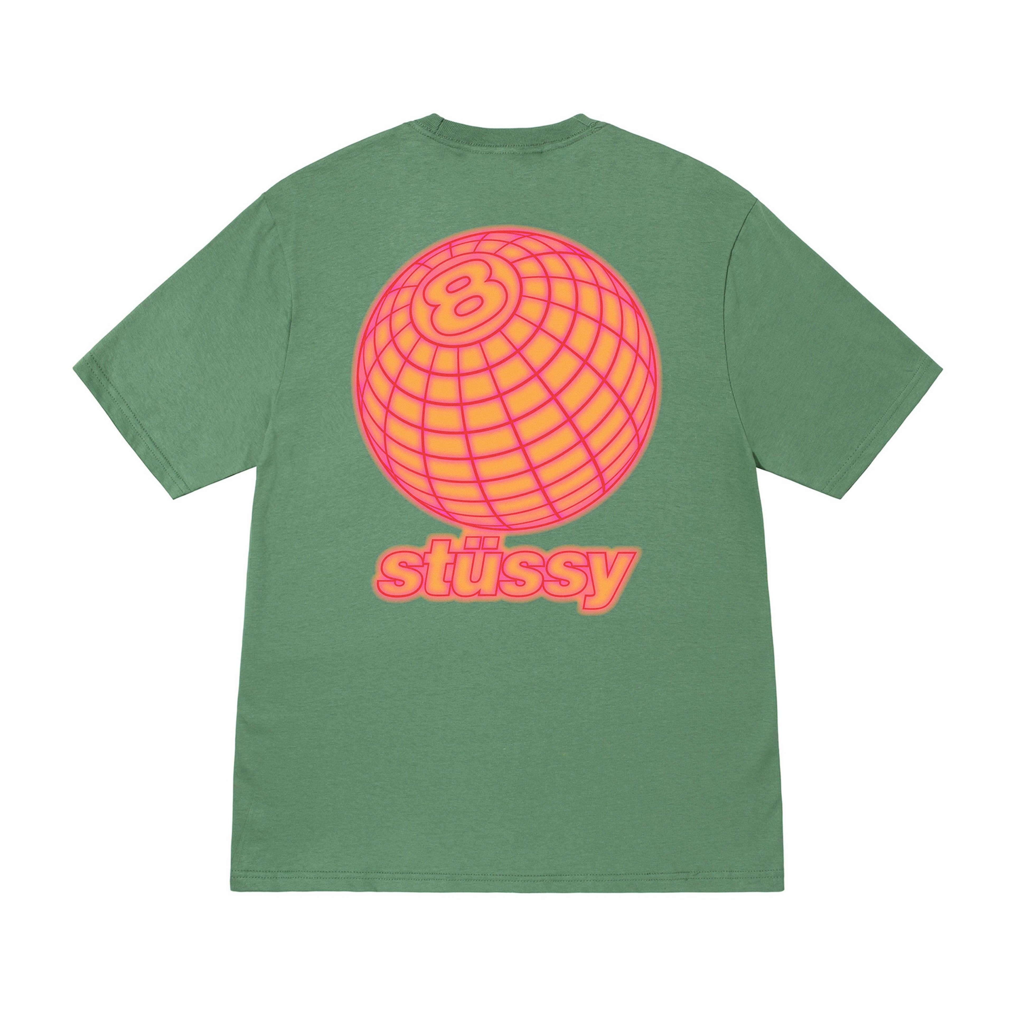 Stüssy - 8 Ball Grid Tee - (Green) by STUSSY