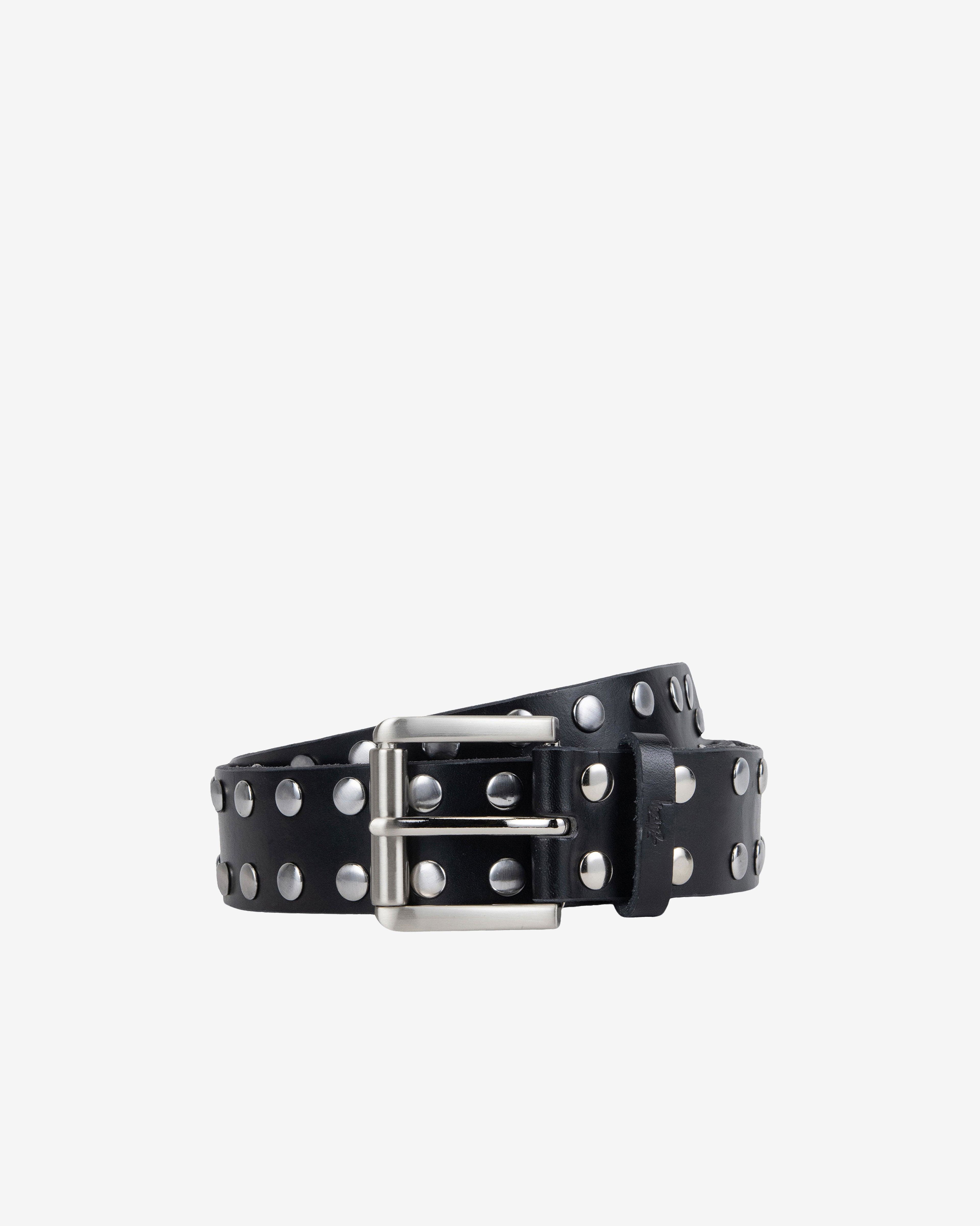 Stüssy - 8 Ball Studded Belt - (Black) by STUSSY