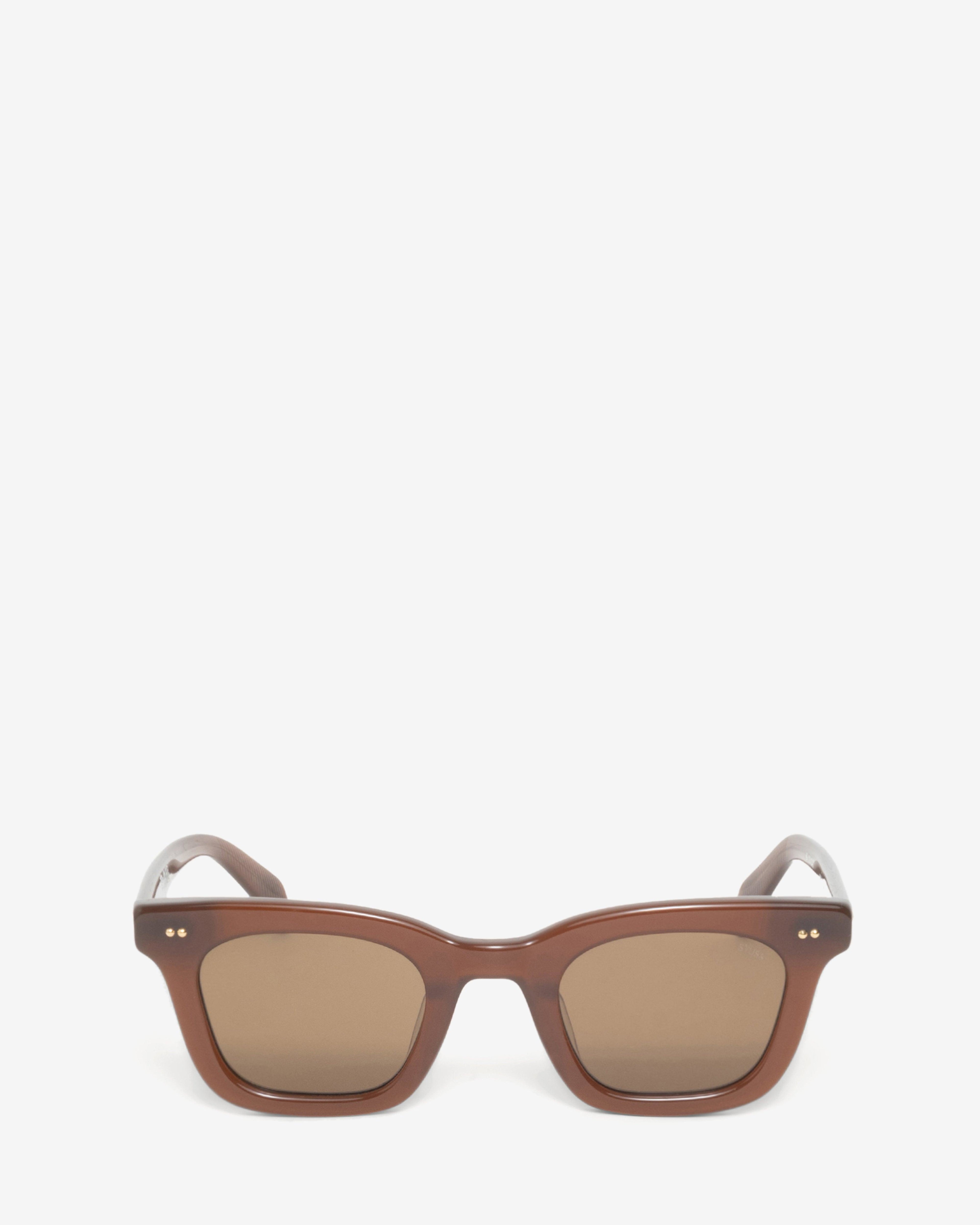 Stüssy - Ace Sunglasses - (Dark Brown/Brown Lens) by STUSSY