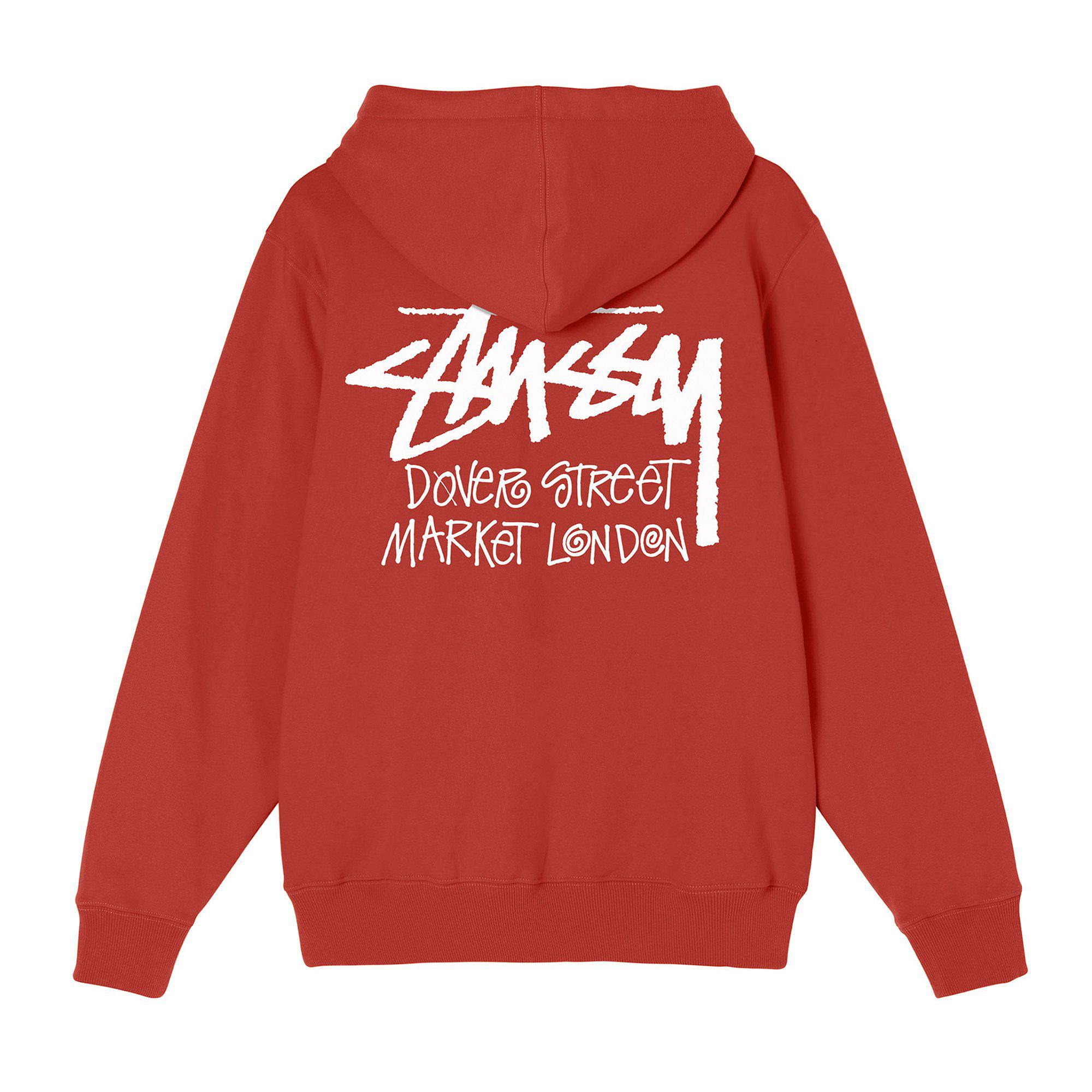 Stüssy DSM London Zip Hoodie (Brick) by STUSSY