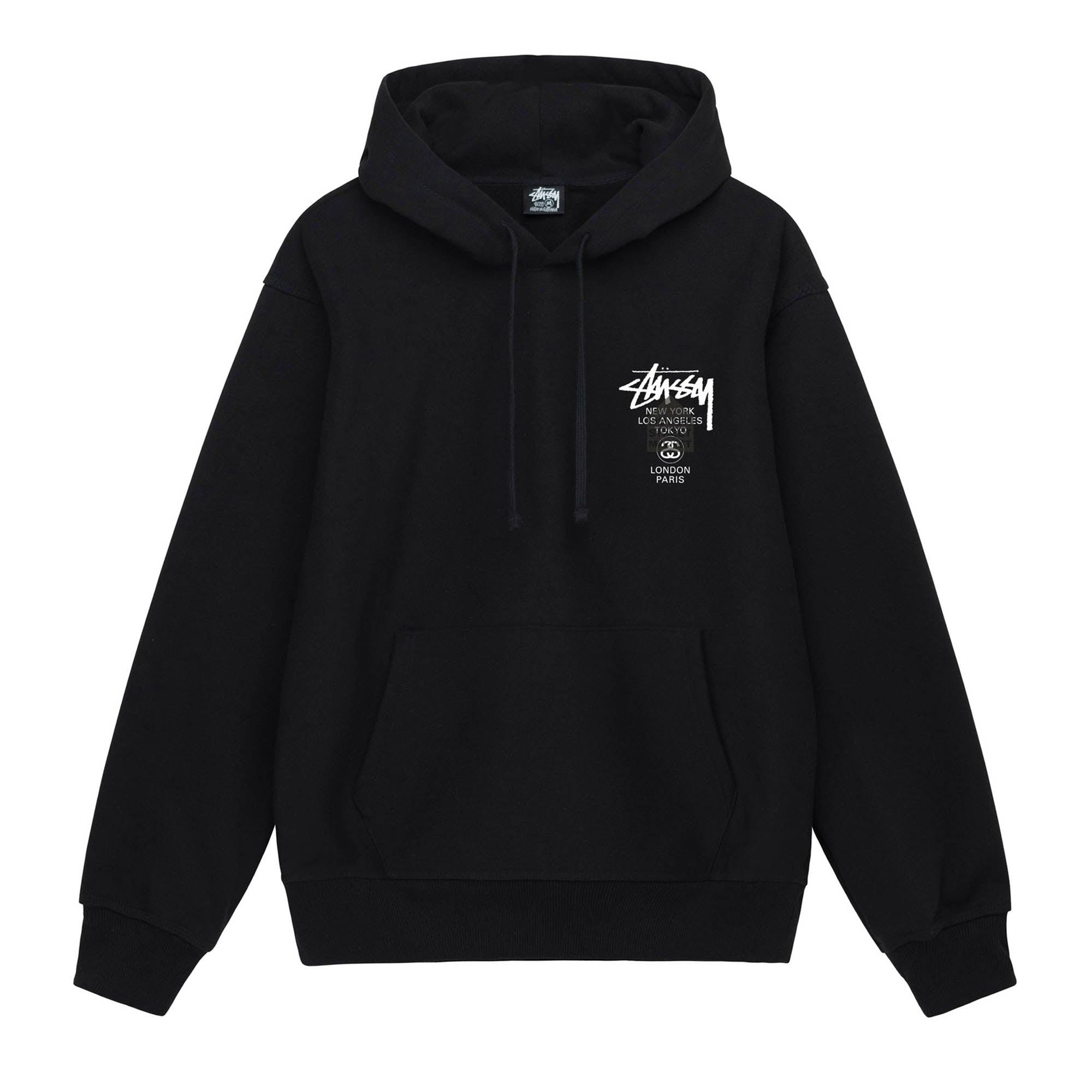 Stüssy - DSM Men's World Tour Hoodie - (Black) by STUSSY
