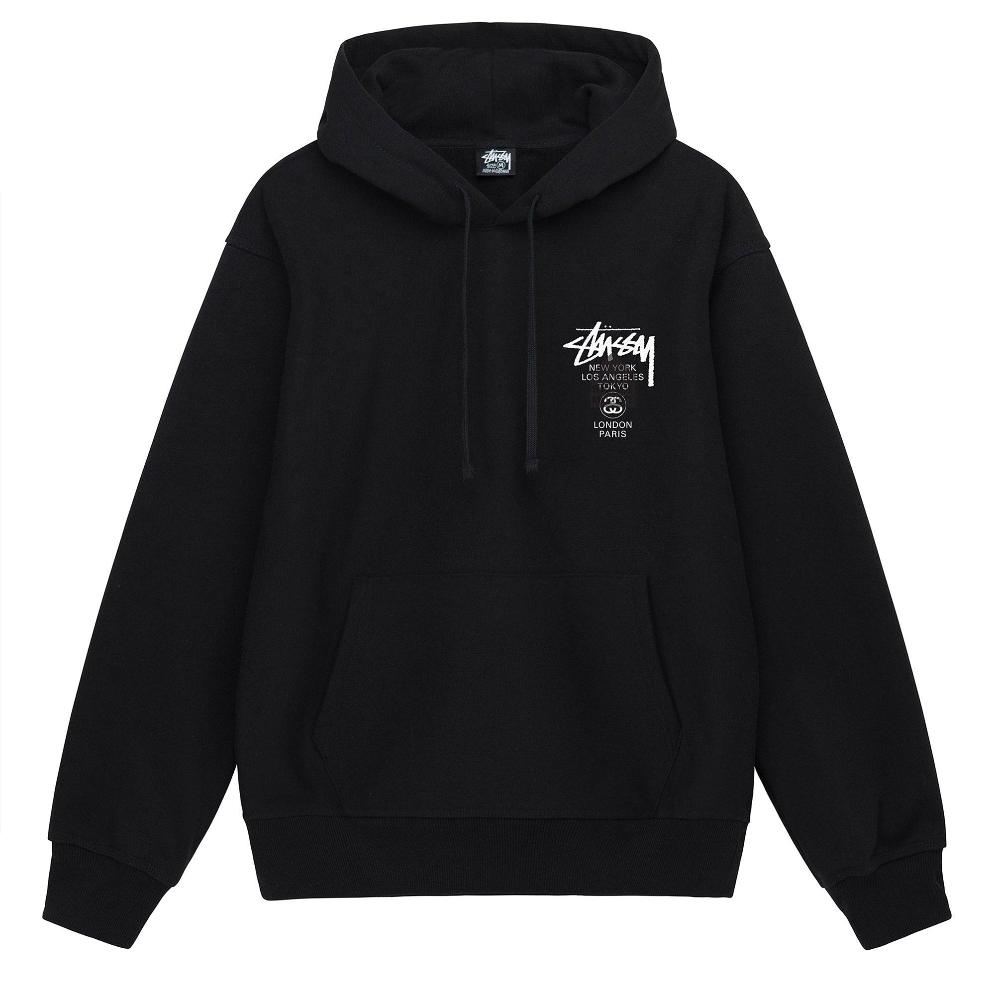 Stüssy DSM World Tour Hooded Sweatshirt (Black) by STUSSY