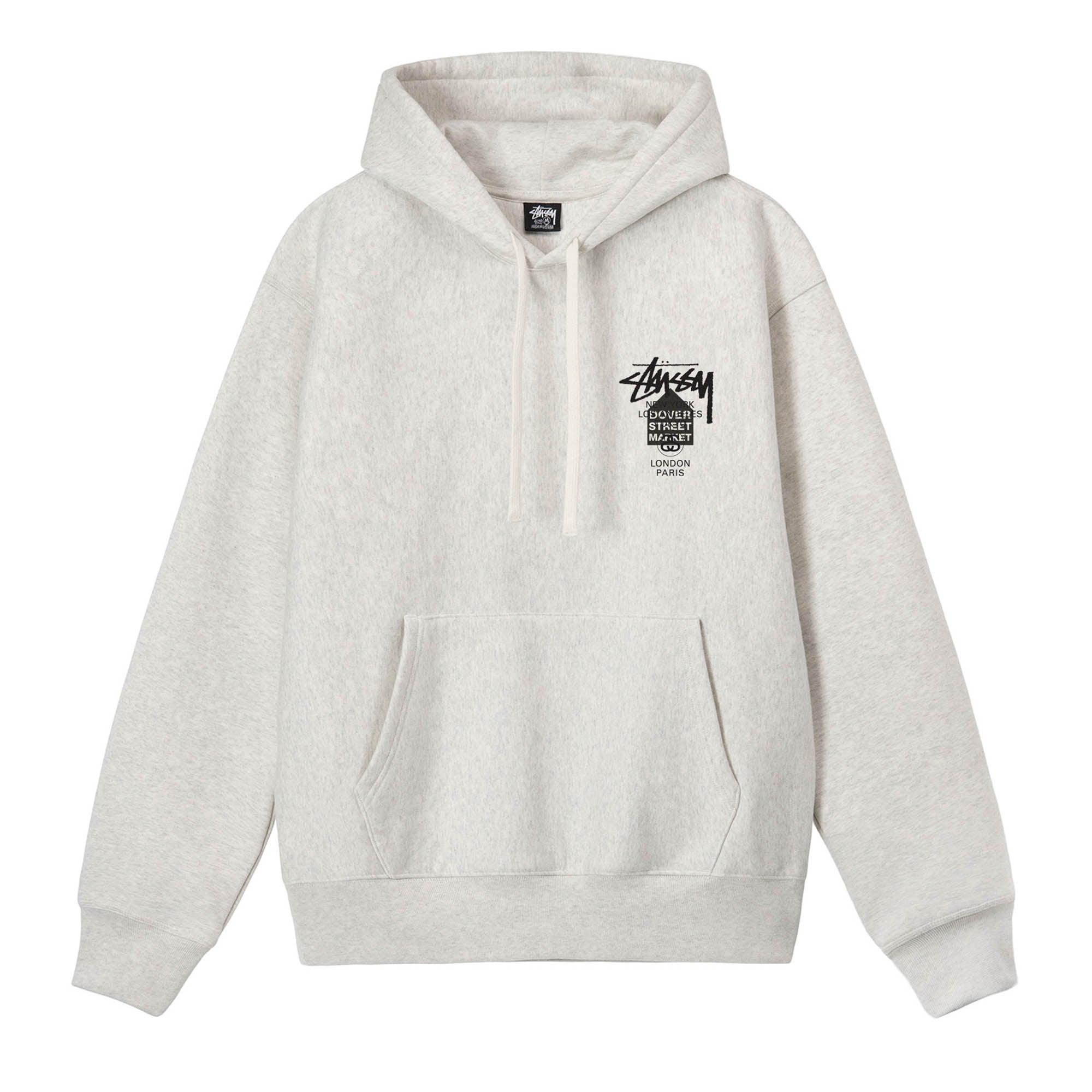 Stüssy - DSM World Tour Hoodie - (Ash Heather) by STUSSY