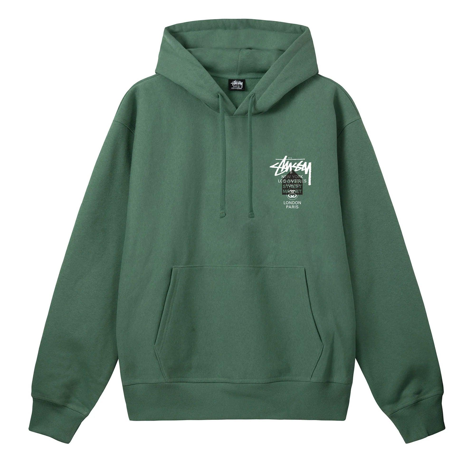 Stüssy - DSM World Tour Hoodie - (Green) by STUSSY