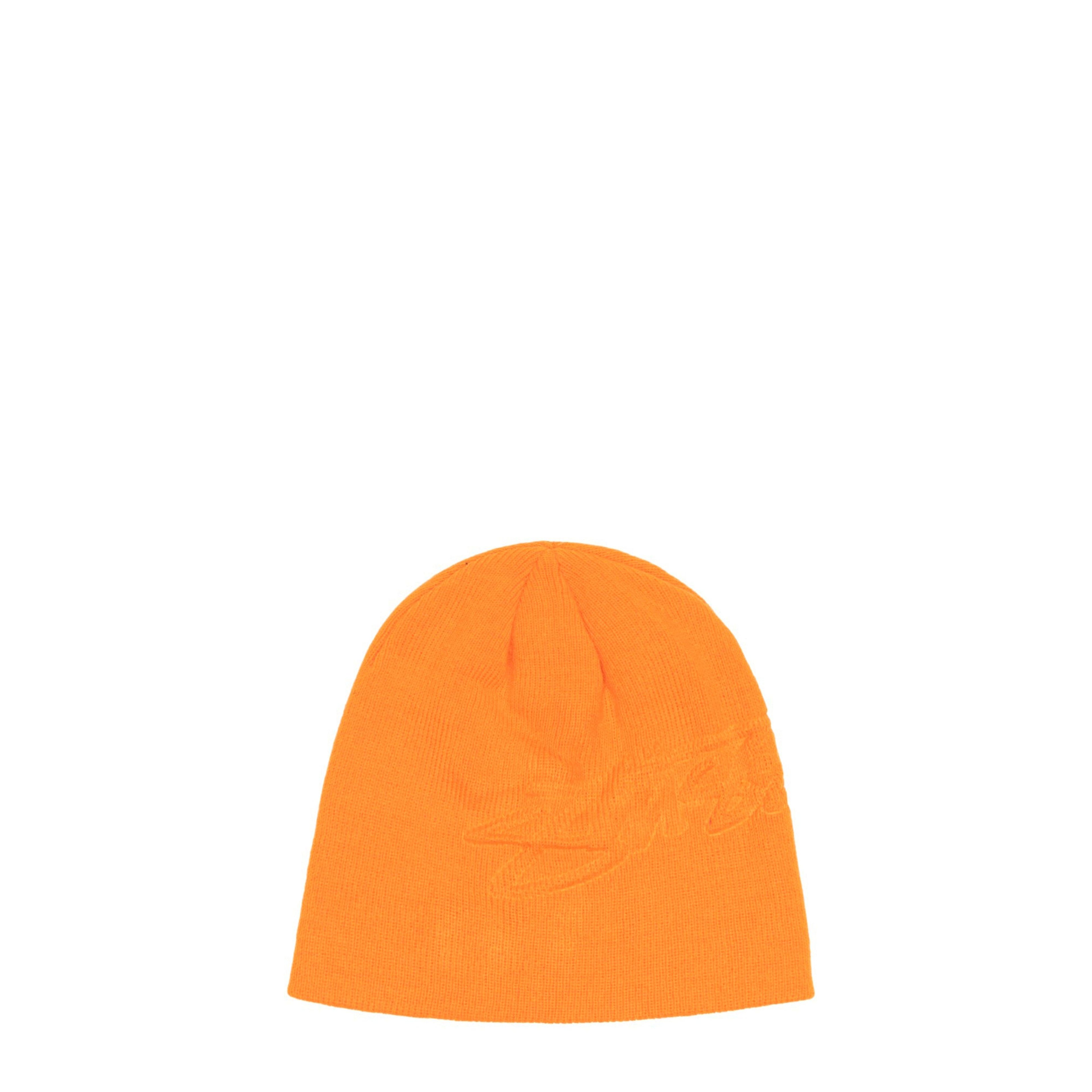 Stüssy - Embossed Smooth Stock Skullcap - (Orange) by STUSSY