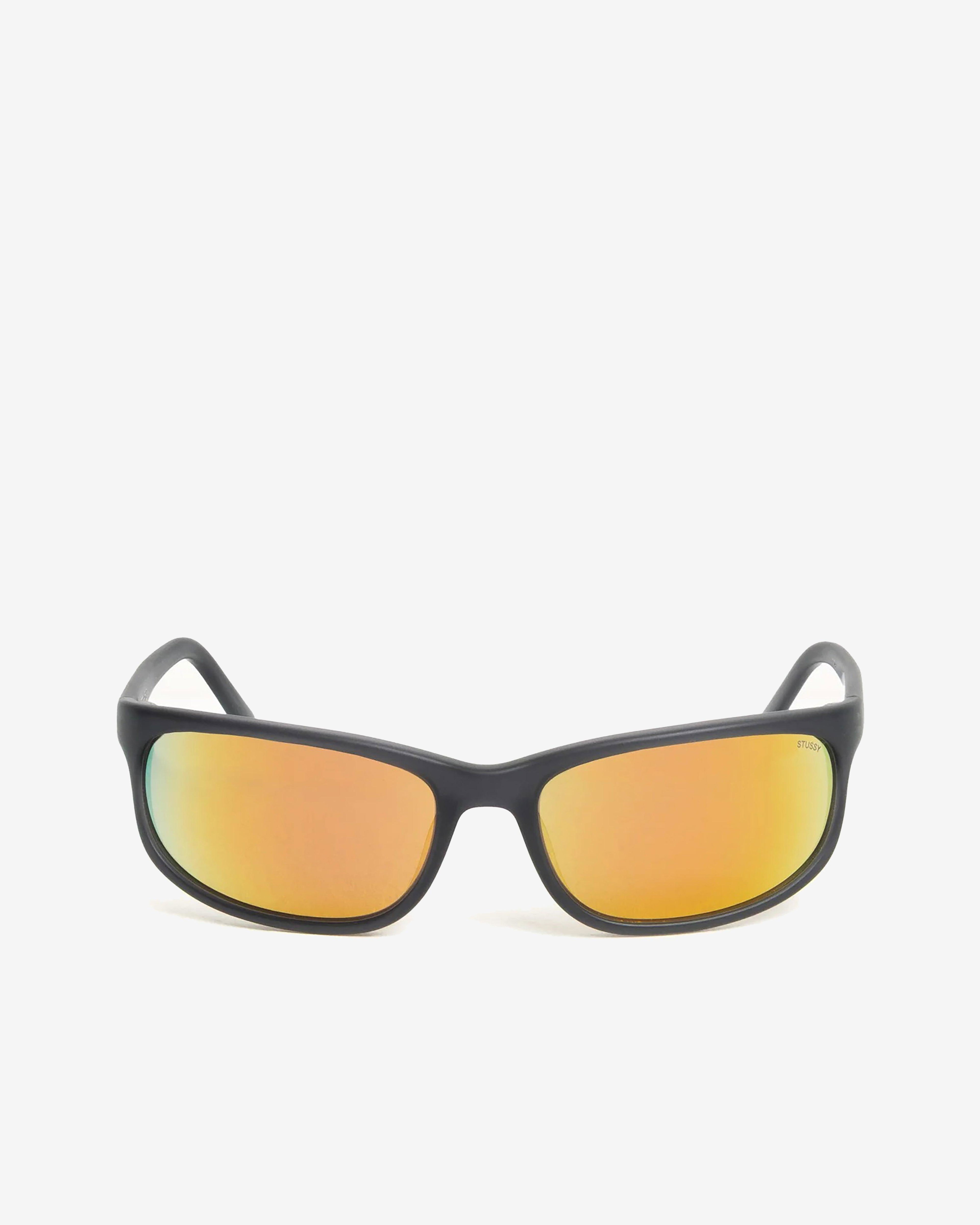 Stüssy - Julian Sunglasses - (Frost Black/Orange Mirror Lens) by STUSSY