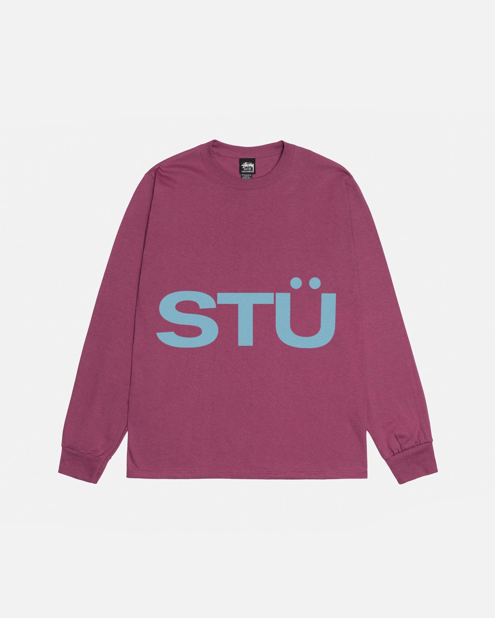 Stüssy - Men's All Caps Ls Tee - (Berry) by STUSSY
