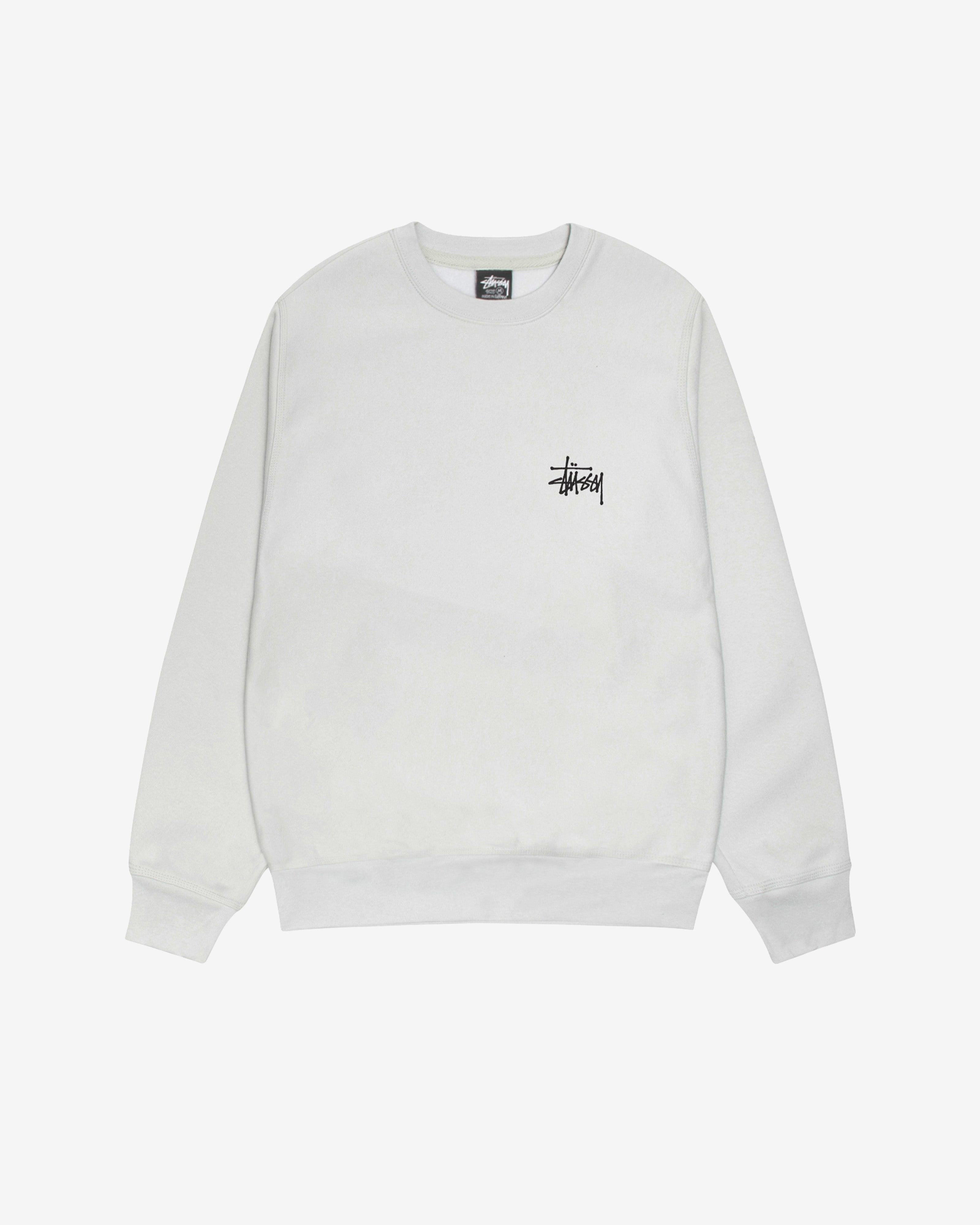Stüssy - Men's Basic Stüssy Crew - (Fog) by STUSSY