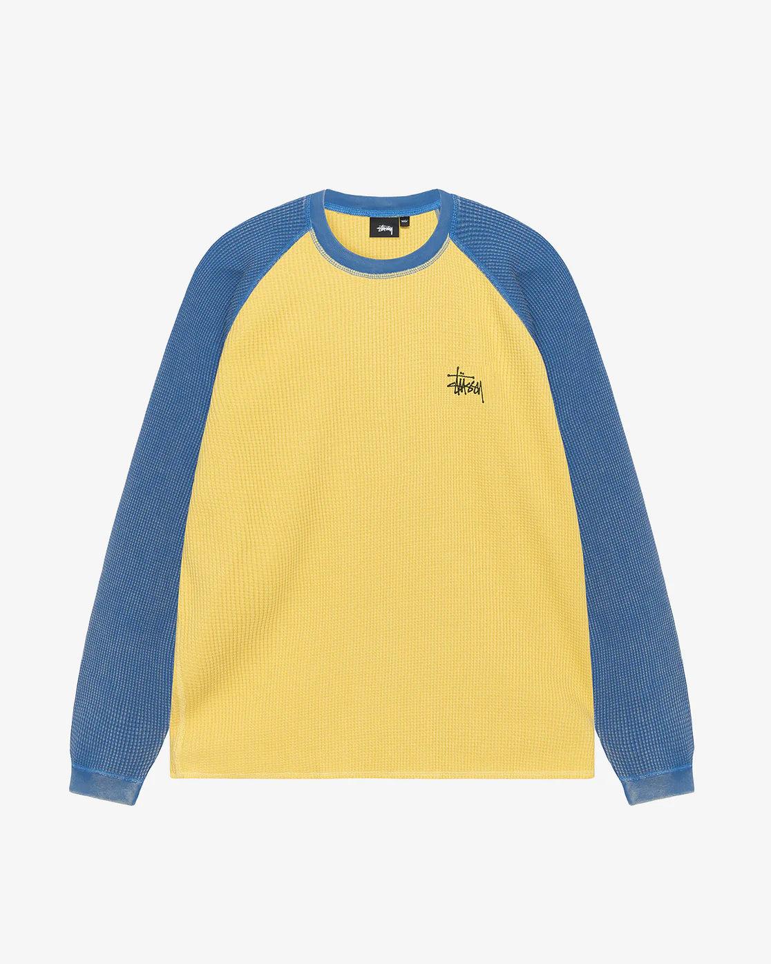 Stüssy - Men's Basic Stüssy Thermal 2 Tone - (Yellow) by STUSSY
