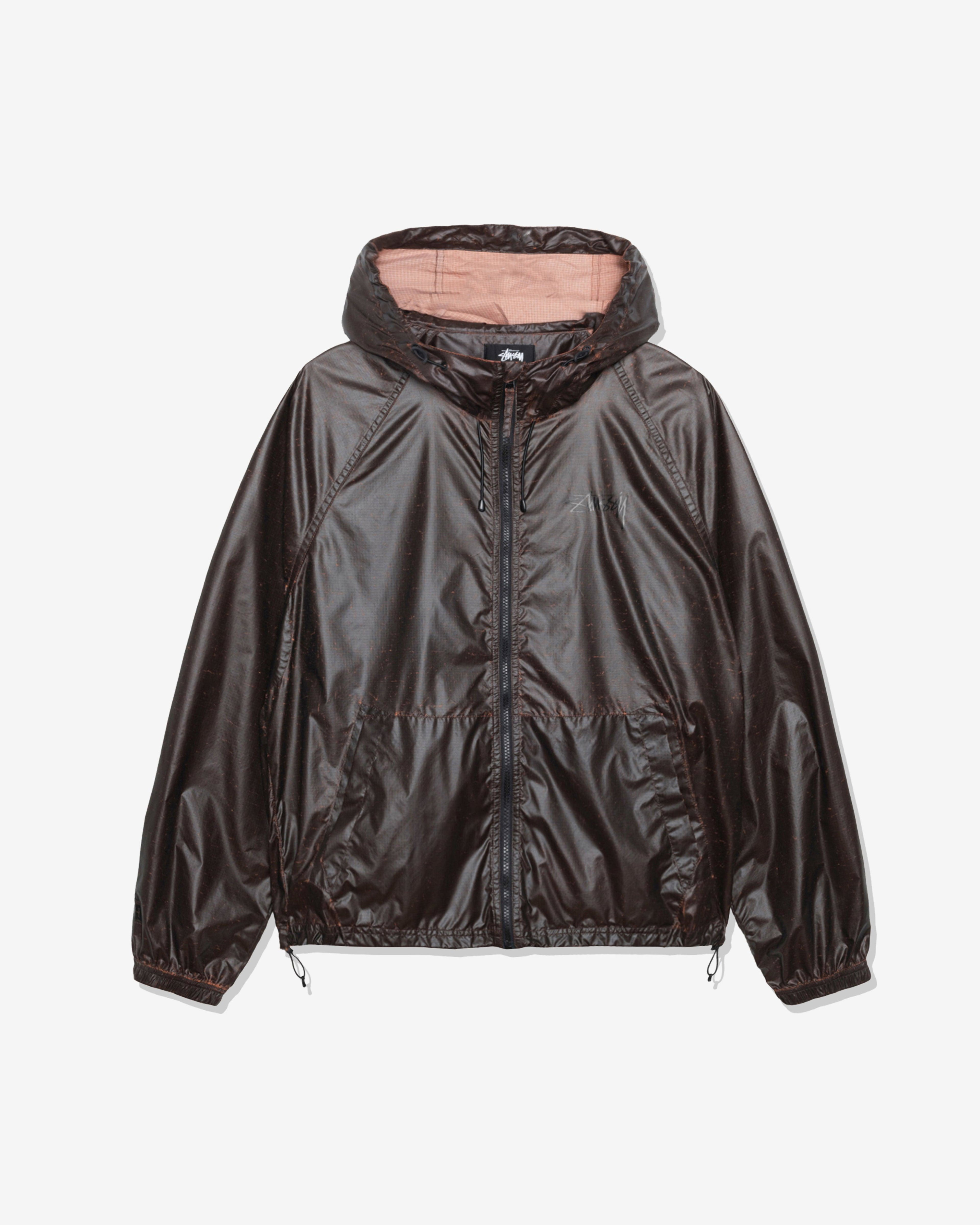 Stüssy - Men's Beach Shell Cracked Ripstop - (Brown) by STUSSY