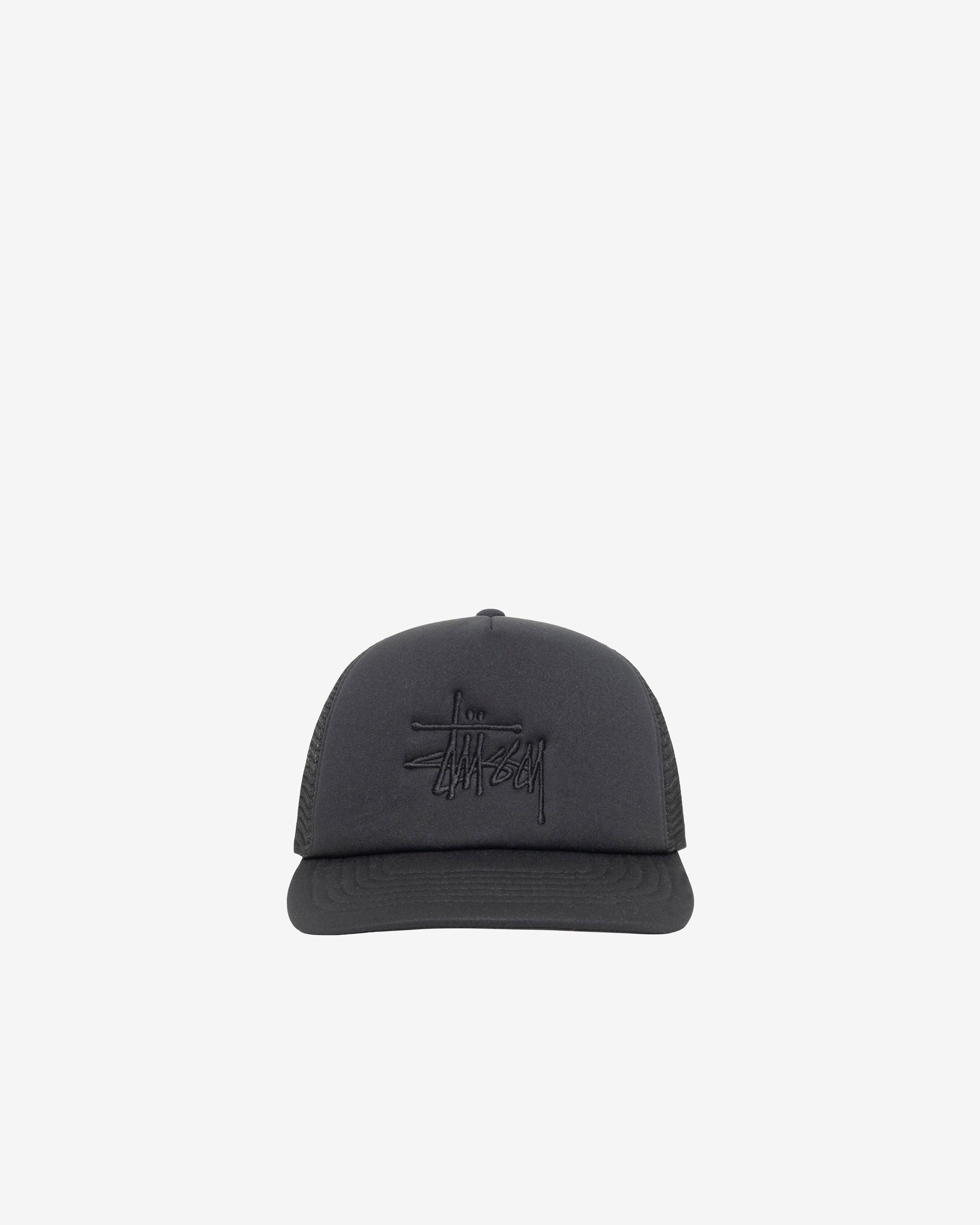 Stüssy - Men's Big Basic Trucker Cap - (Shadow Black) by STUSSY