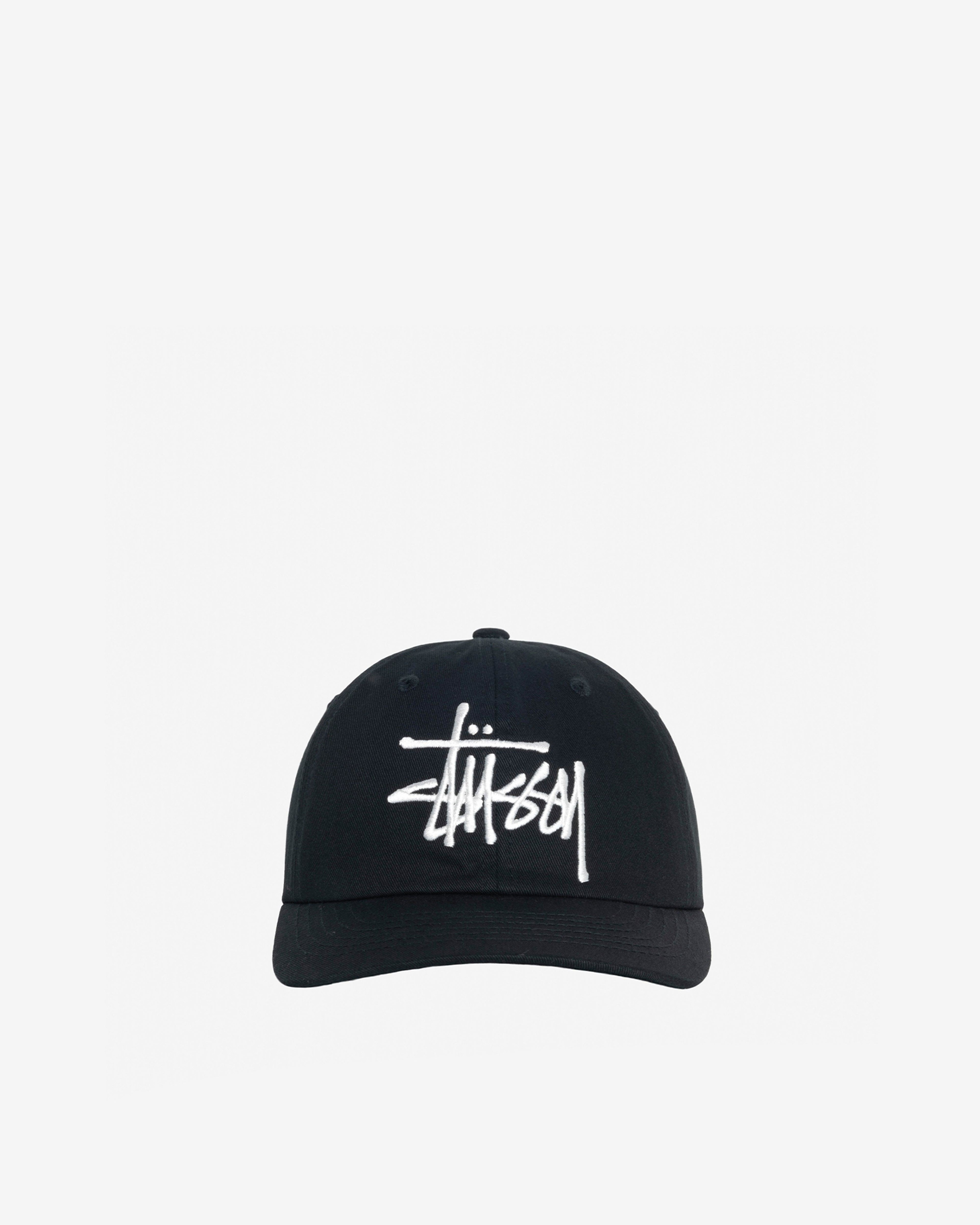 Stüssy - Men's Big Basic Vintage Cap - (Anthracite) by STUSSY