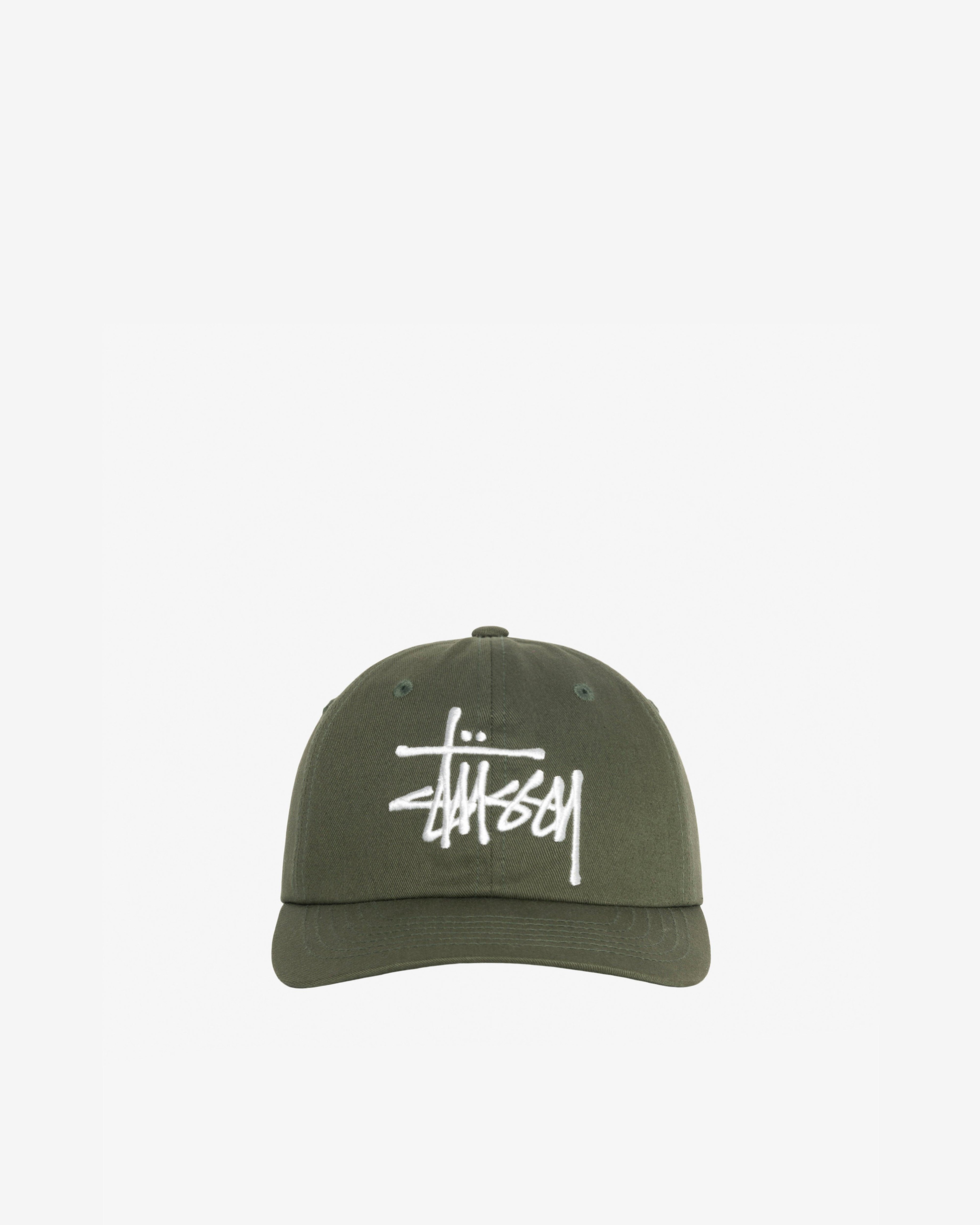 Stüssy - Men's Big Basic Vintage Cap - (Moss) by STUSSY